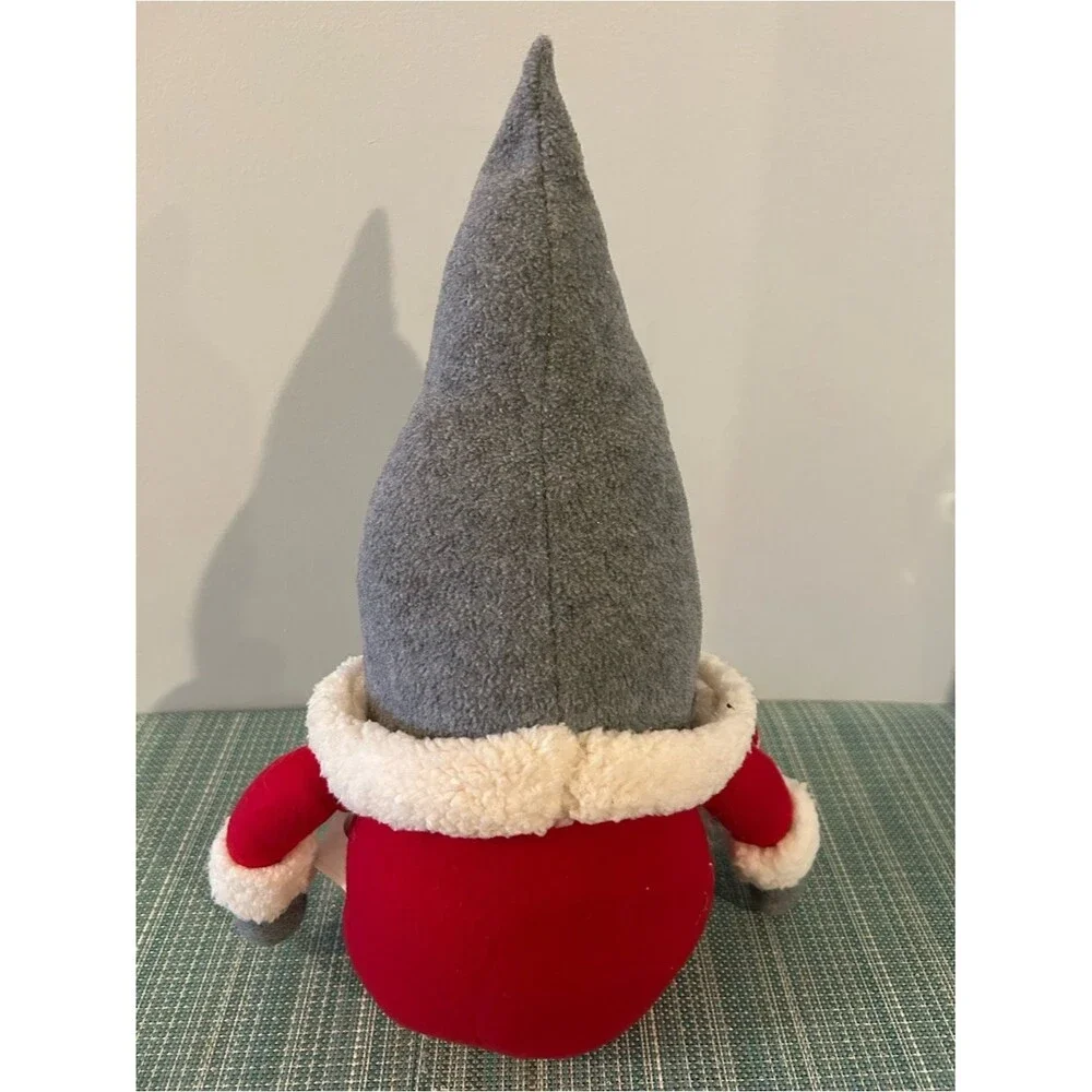 Holiday Gnome Plush Décor – Gray Hat, Red Outfit